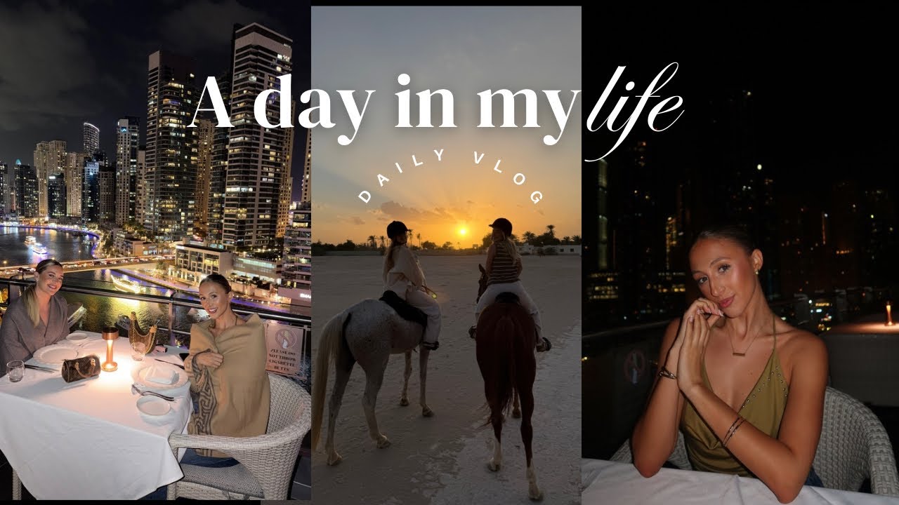 Spend a day with me | Beach Club, Horse Riding, New Years goals