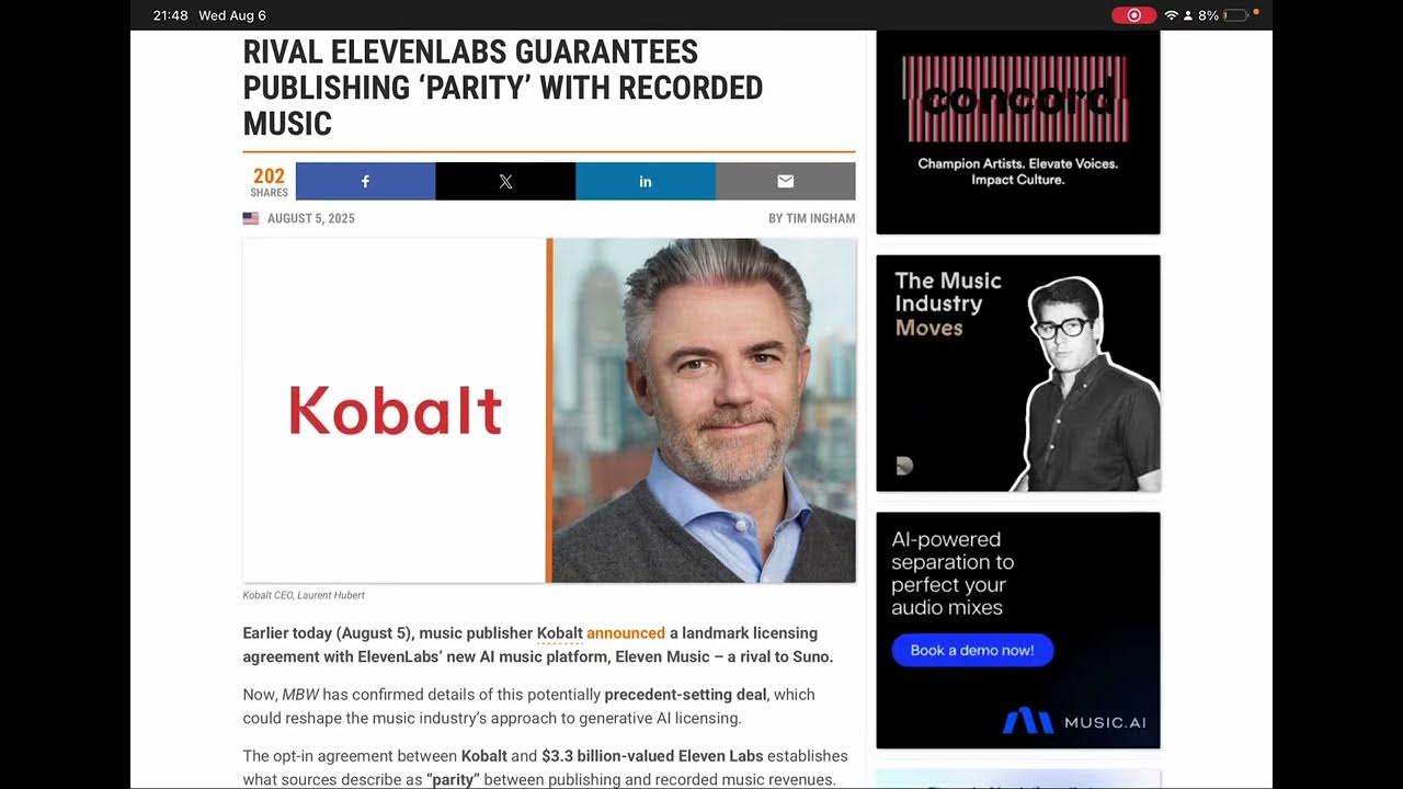 Eleven Music agreement with Kobalt Eleven Music agreement with Kobalt