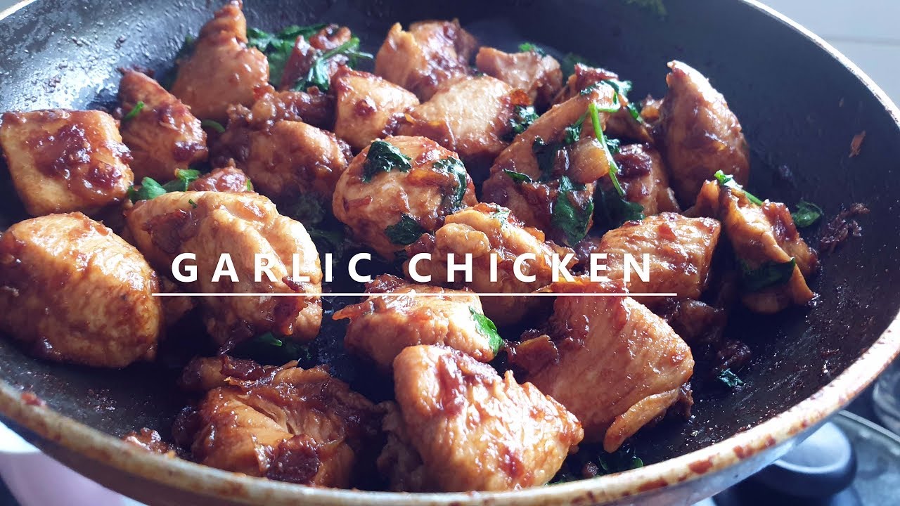 Pure garlic chicken recipe Garlic chicken with soy sauce YouTube