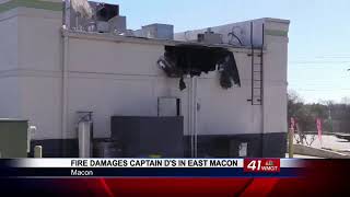 Early morning fire damages east Macon Captain D’s