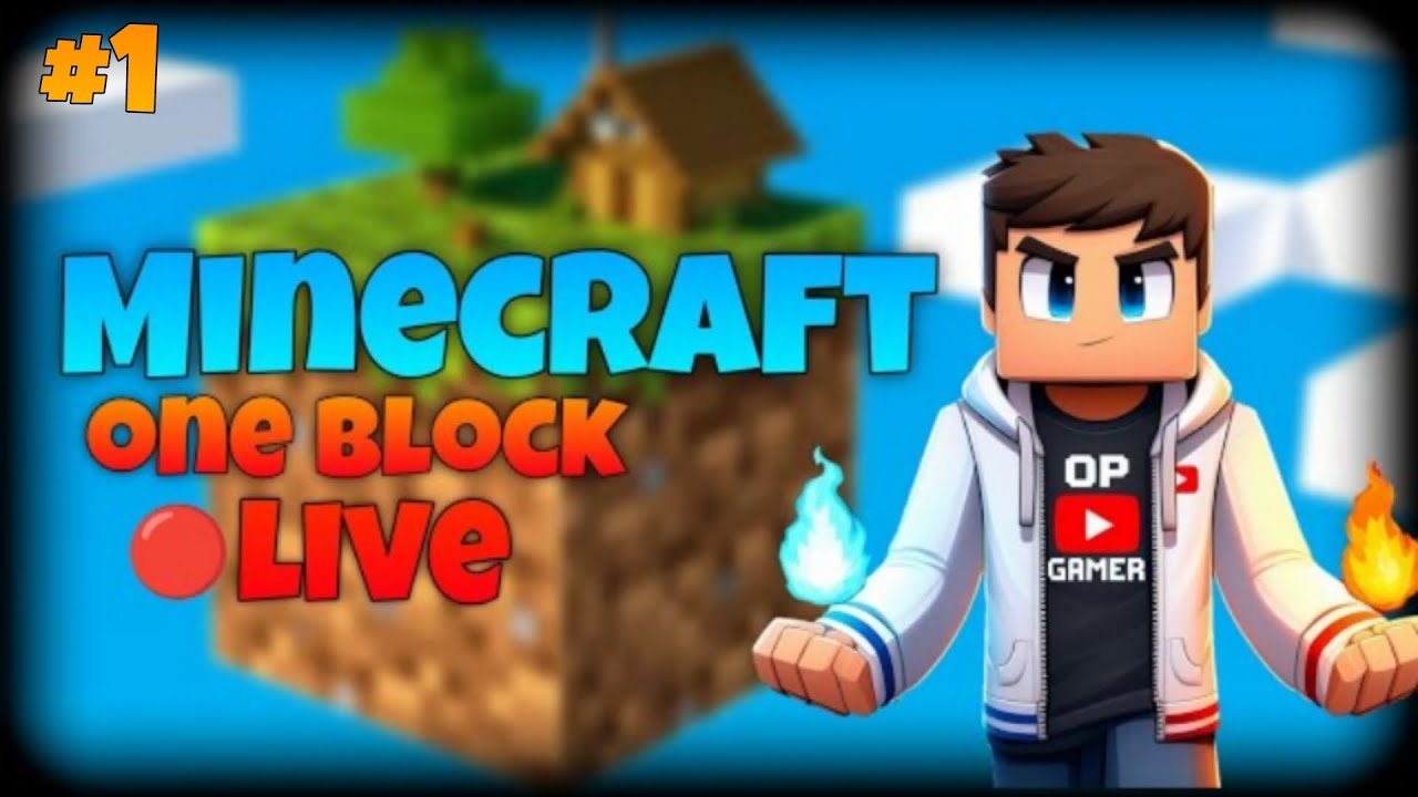 First Day in Minecraft ONE BLOCK on |🔴Live stream| - YouTube