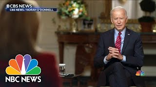 Biden Gives First TV Interview As President | NBC Nightly News