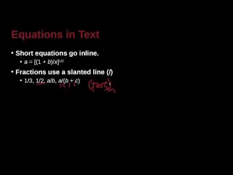 Research Writing APA/MLA Unit 6.3 Equations in Text NG