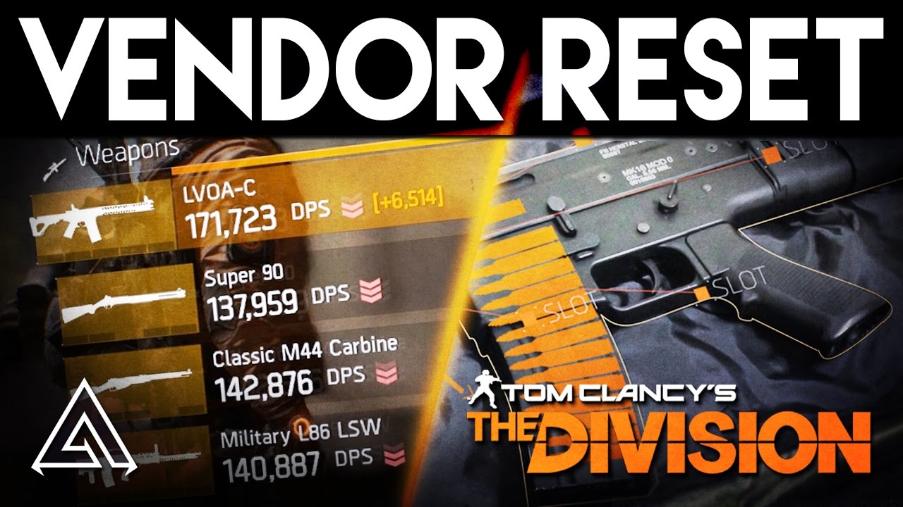 The Division All Vendor Reset Amazing Lvoa C For Sale December 17th Youtube