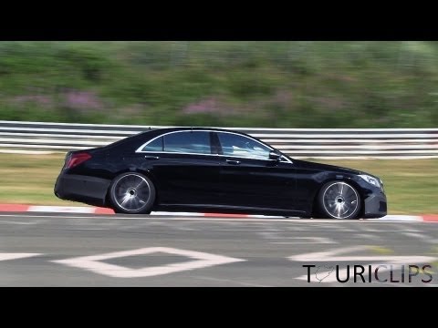 2014 W222 Mercedes-Benz S600 and S63 AMG spied on the Nürburgring