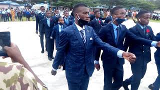 General Parade by the graduating set at AFCS Uyo POP 2020....