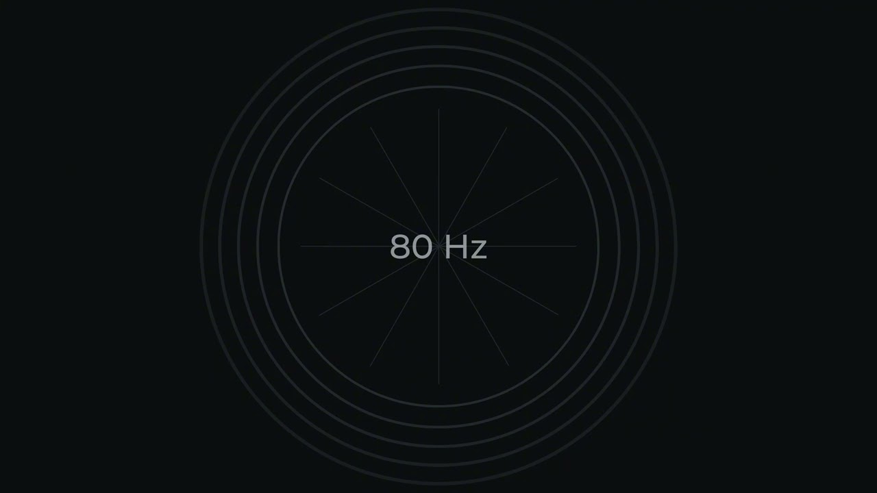 80 Hz Pure Tone - 90 Minutes | Single-frequency sine wave | PureTone Library