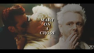 good omens 2 | crowley & aziraphale } [mary on a cross]