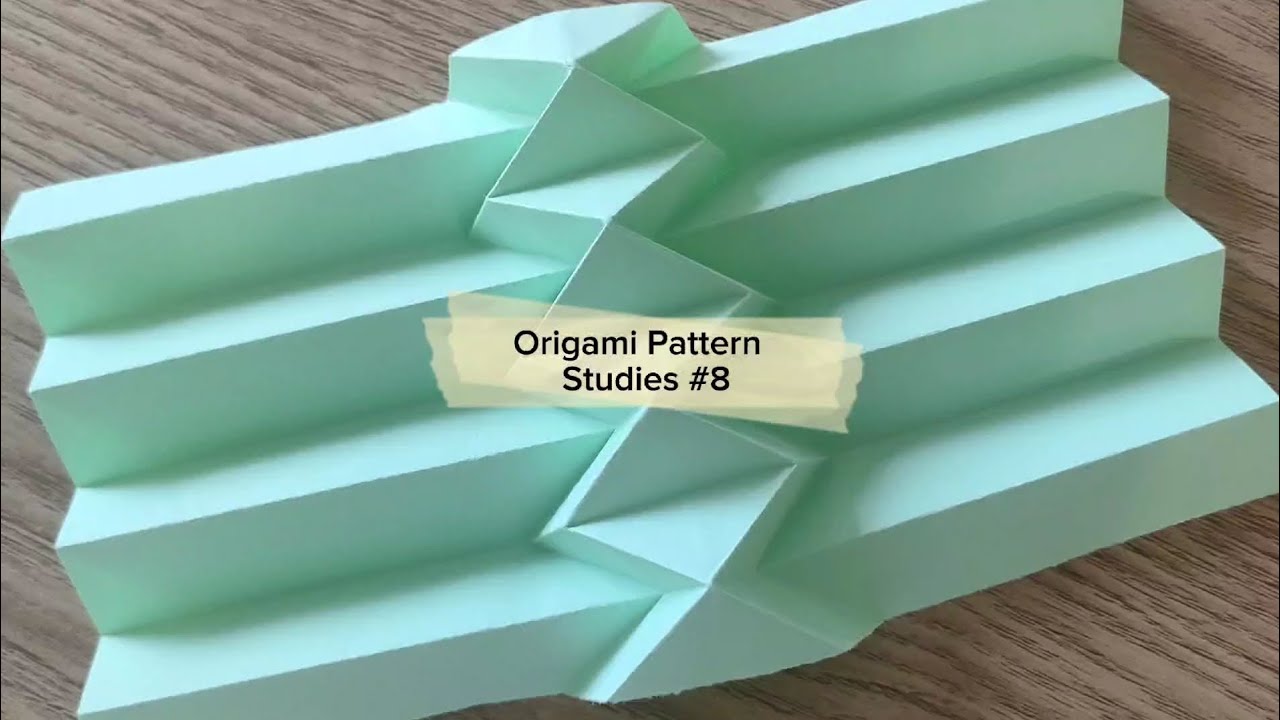 Origami Pattern Studies #8 - YouTube