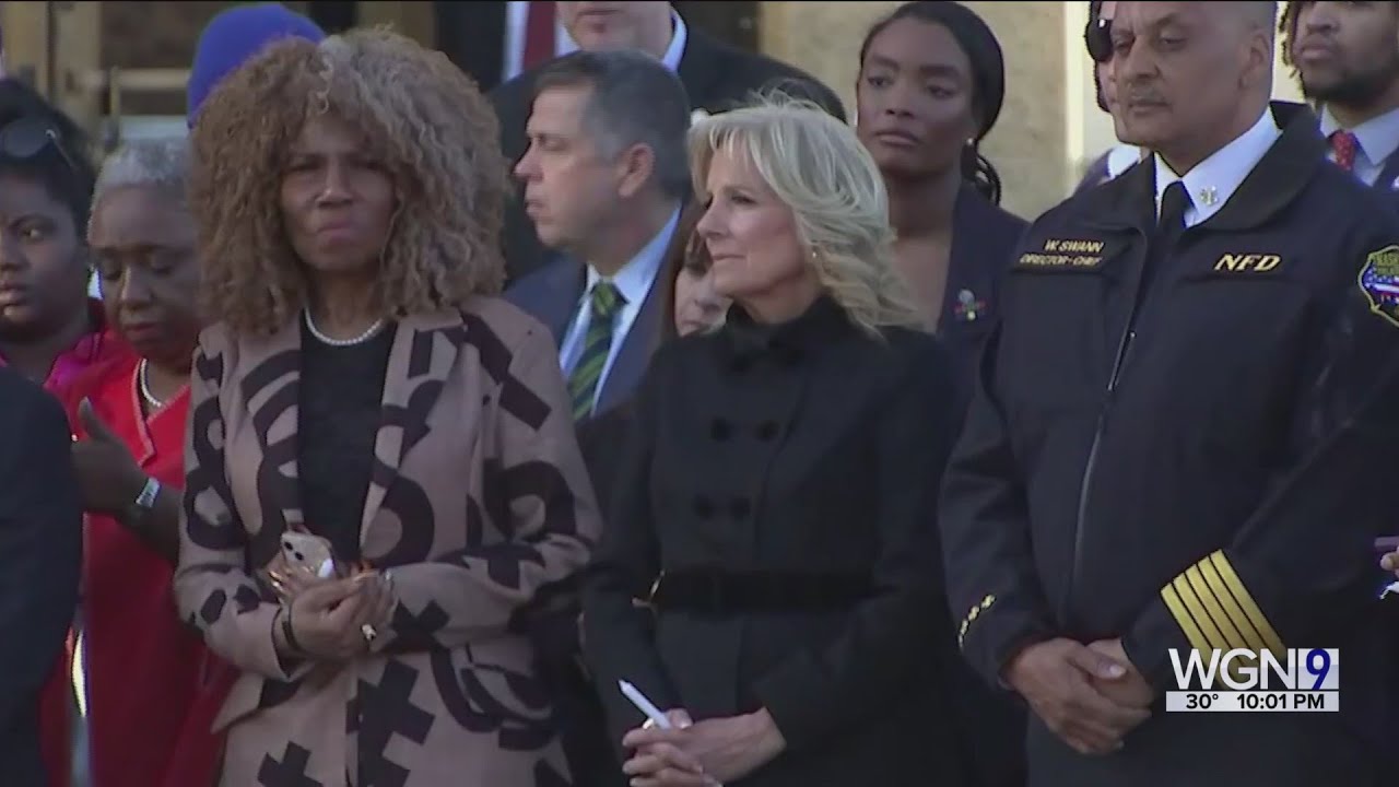 Victims of Nashville school shooting honored in somber vigil - YouTube