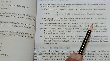 M 10- Linear equations in two variables (ex -3.4,Word problems)