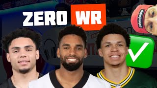 How to DOMINATE with the ZERO WR fantasy football strategy!