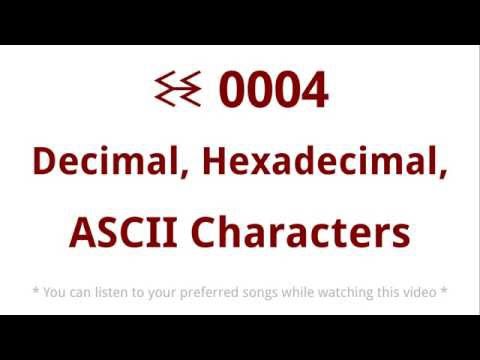 ꘒ0004 Decimal, Hexadecimal, ASCII Characters