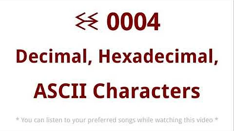 ꘒ0004 Decimal, Hexadecimal, ASCII Characters