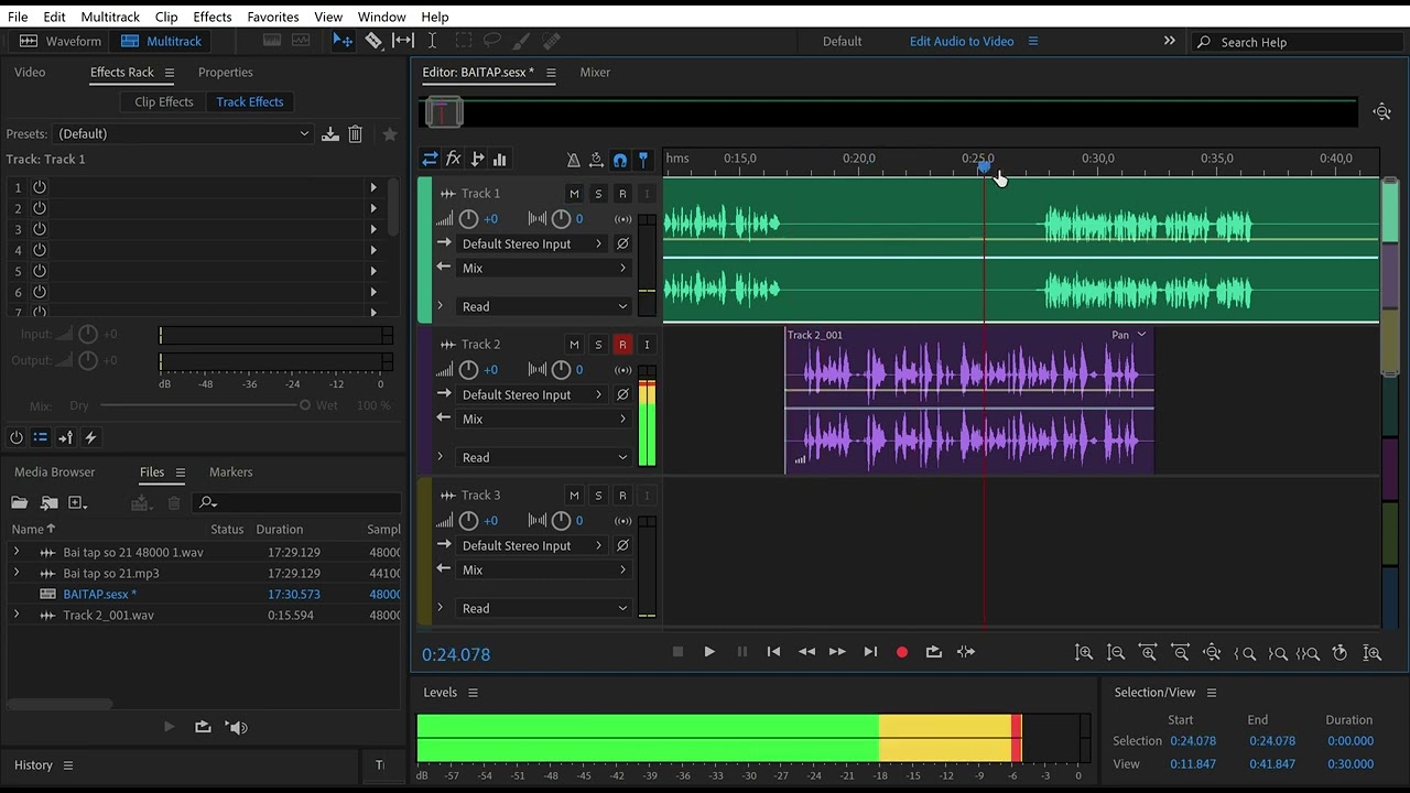 Sử dụng Adobe Audition record từ Mic