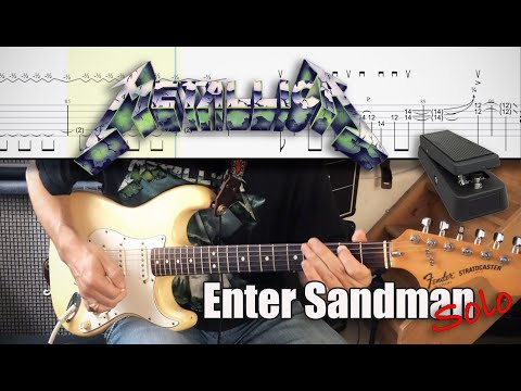 Enter Sandman Solo - Metallica Cover | TAB | Tutorial | 3 speeds