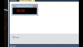 visual basic how to make a clock