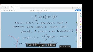 LTI System with Random input