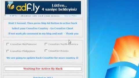 Crossfire Send Error