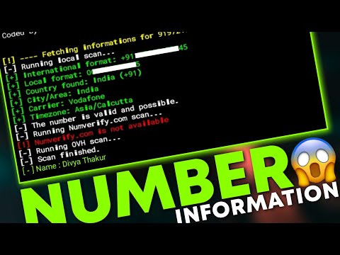 Phone number information gathering using Termux | How to get information from a number 2023
