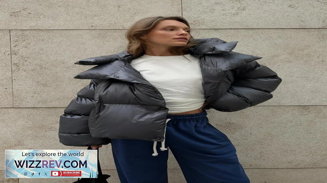 Wolfeel Winter Warm Cotton Puffer Jackets Women's Loose Parkas Coat Vintage Bread