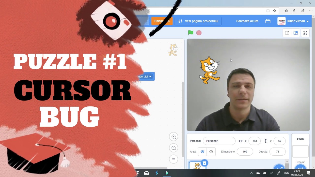 Scratch Puzzle 1 Bug Cursor Problema YouTube