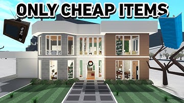 BUILDING A MANSION USING ONLY THE CHEAPEST ITEMS IN BLOXBURG