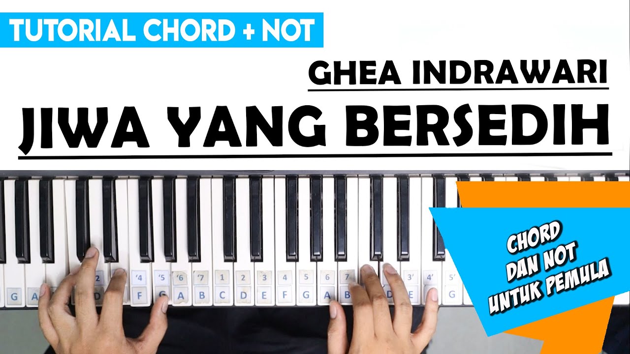 Tutorial Piano Jiwa yang Bersedih (Chord dan Not Untuk Pemula) - Ghea Indrawari