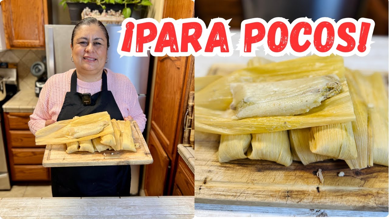 Tamales de Puerco en Salsa Verde  Receta para Familias Pequeñas |  Receta Casera