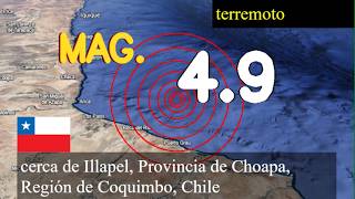 😱🚨  Terremoto cerca de Illapel, Provincia de Choapa, Región de Coquimbo, Chile actualizaciones en vi