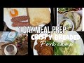 1 day meal prep/ chili con carne , crispy breaded pork chop, recipe