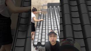 Instalación de tejas de plástico para techos #construccion #remodelación #techos
