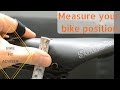 Easily measure your bike setup