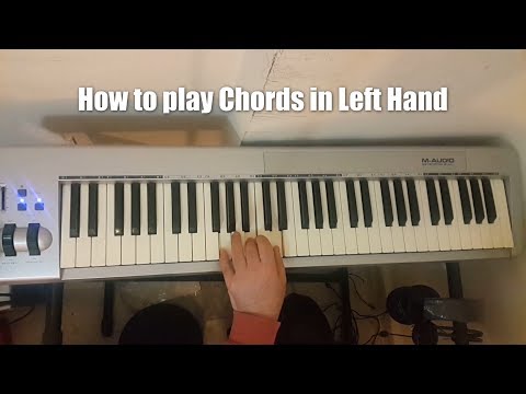        كيفيه عزف الكورد في اليد اليسرى