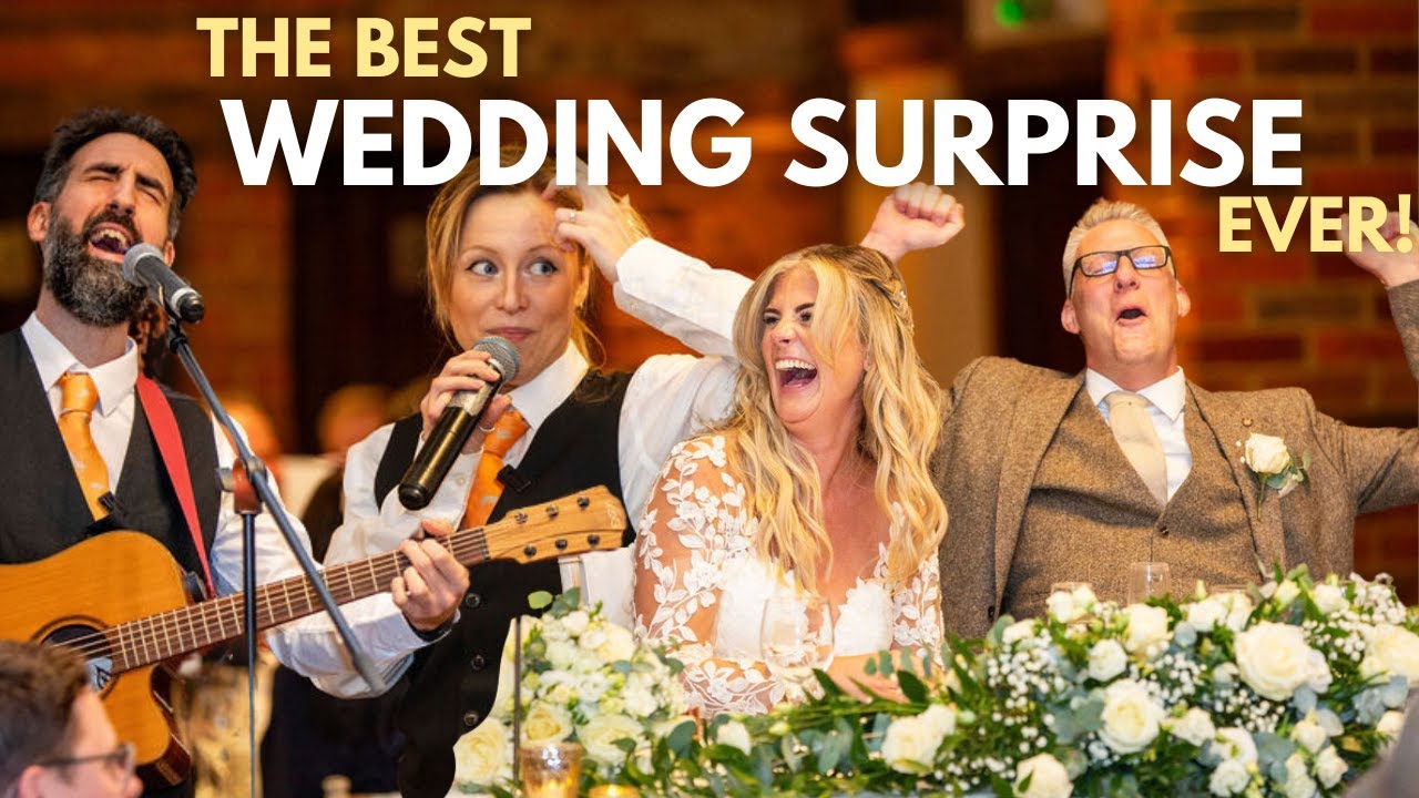 They Sung All About The Bride and Groom...Their Reaction Was Crazy!