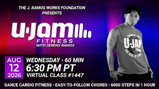 Virtual 60 Minute U-Jam Fitness Class with Jeremy Ramos (08/12/2026) - 6:30PM PT