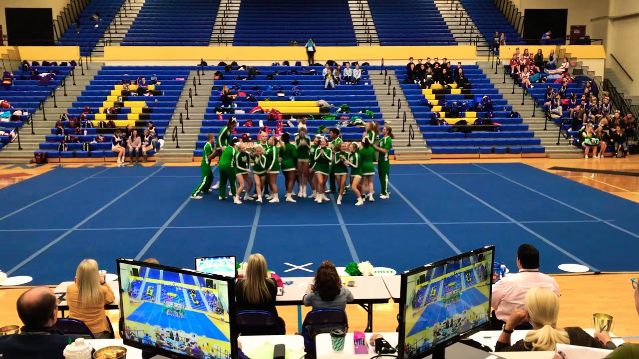 Hannah/NCHS CoEd Competitive Cheer Team at the 2017 Indiana Cheer