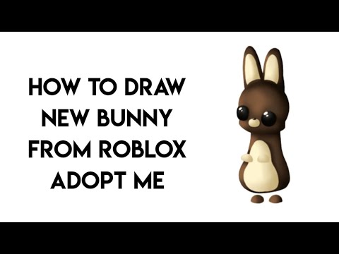 How To Draw New Bunny From Roblox Adopt Me Easter Pets - Step By Step ...