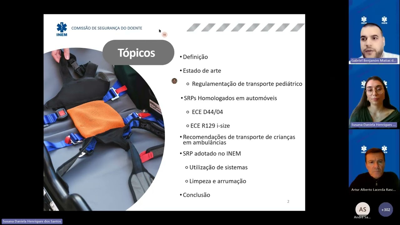 Webinar INEM | Sistemas de Retenção Pediátrica nos Meios de Emergência