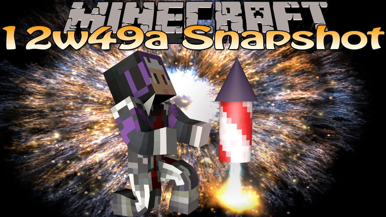Minecraft 12w49a Snapshot - Silk Touch Swords, Fireworks, Enchantment Books, Netherbrick Slabs