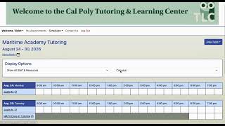 Scheduling a Tutoring Appointment