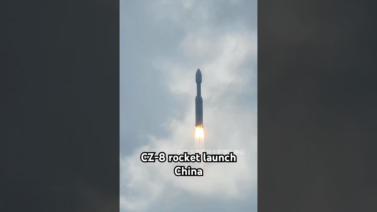 CZ-8 rocket launch. China.