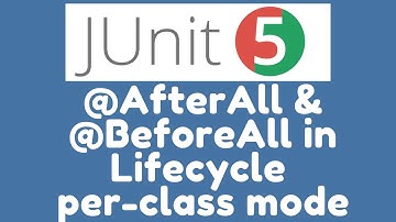 @BeforeAll and @AfterAll methods in Lifecycle per_class mode
