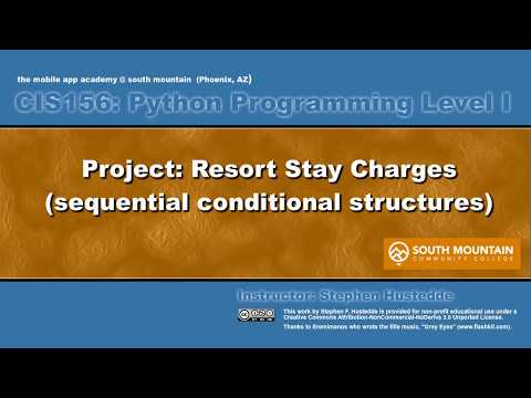 Python 02G  - Project: Resort Stay Charges