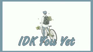 Alexander 23 - IDK You Yet (lyrics)
