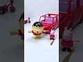 Satisfying Review Miniature Peppa teach Shinchan how to dance ASMR Toy Unboxing Video #shorts