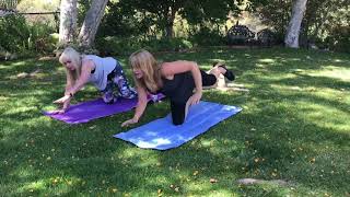 2 Blondes Bend Over Backwards