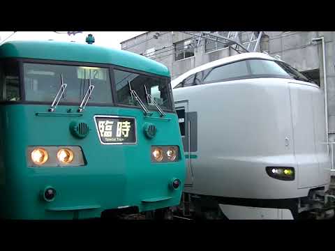 117系・紀の国トレイナート号と287系・特急くろしお　＠串本駅