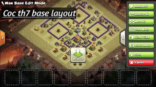 Coc Th7 War Base Layout