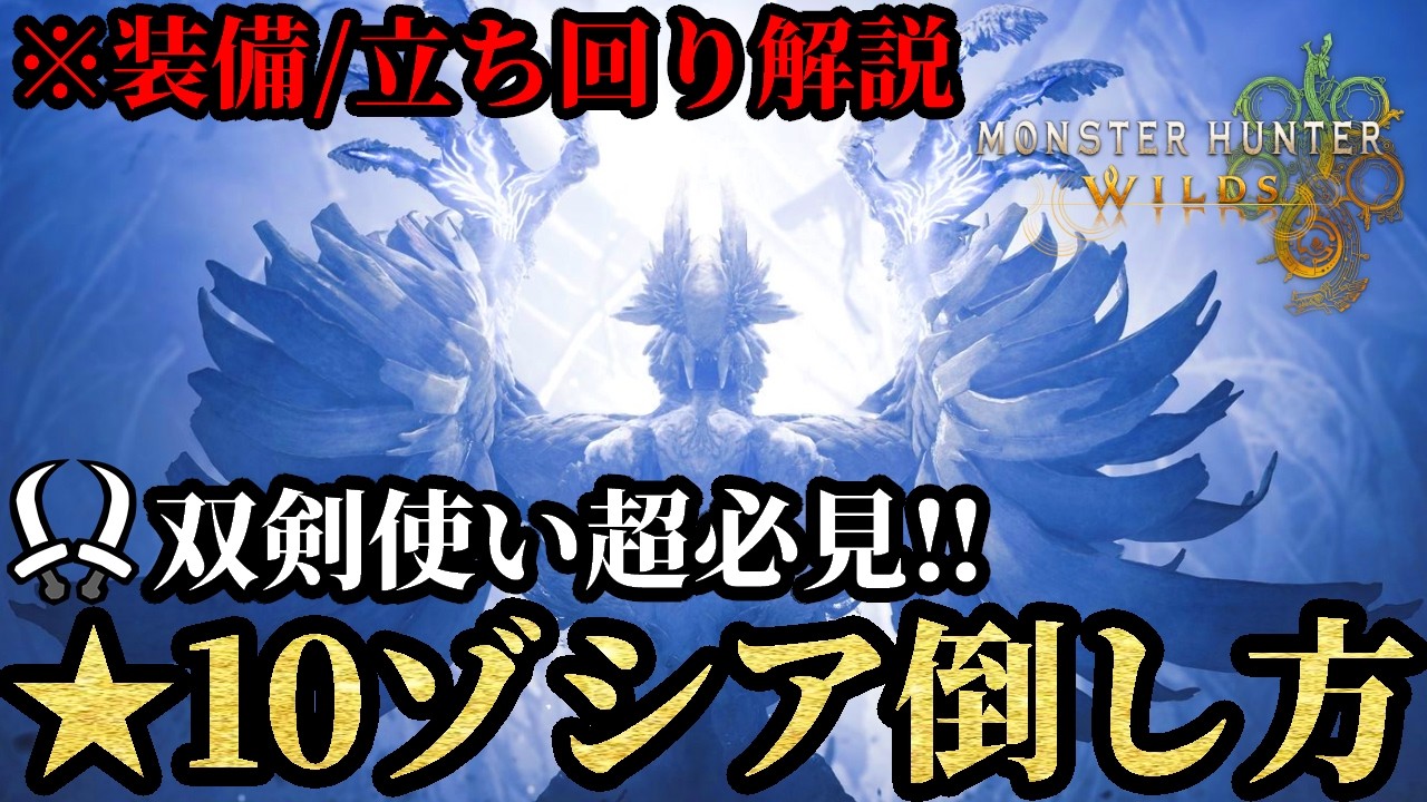 【★10ゾシア対策装備】双剣使い超必見‼『★10ゾ・シア』を快適に倒す双剣装備と倒し方についても解説！【モンハンワイルズ】